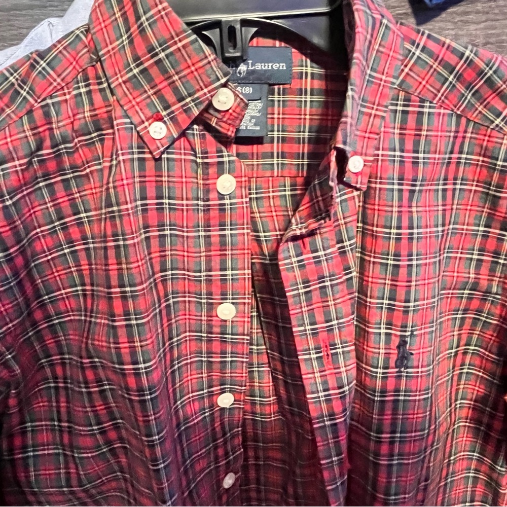 Ralph Lauren Men's Multicolor Plaid Button Down Shirt